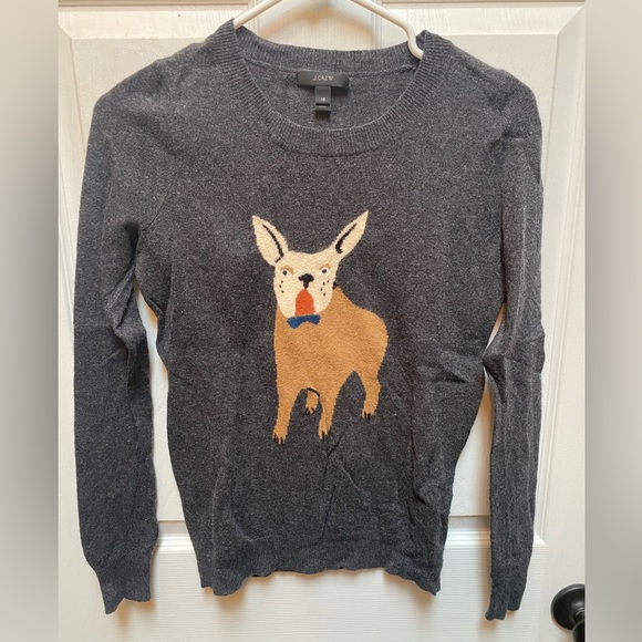 JCrew bulldog sweater - Picture 1 of 2